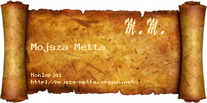 Mojsza Metta névjegykártya